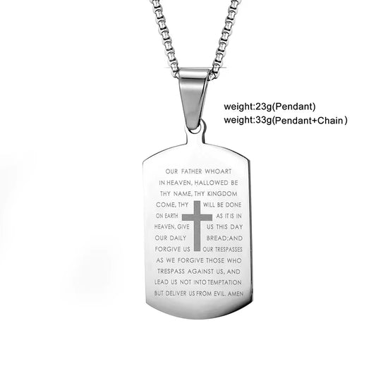 Collier Homme Medieval Stainless Steel Man Necklace Male Celtic Knot Cross Necklace for Men Viking Accessories Collar Hombre