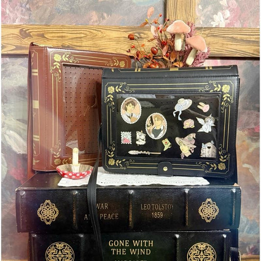 Fantasy Inspired Book Itabag for Enamel Pins